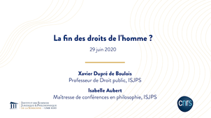 La fin des droits de l'homme ?