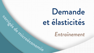 Microéconomie - Demande et élasticités - Partie 2 : Entraînement