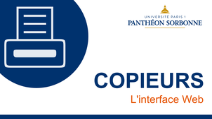 COPIEURS - L'interface Web