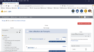 Panopto - Première installation du bloc Panopto sur EPI