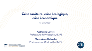 Crise sanitaire, crise écologique, crise économique