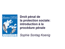 Introduction à la procédure pénale