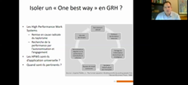 GRH et organisation du travail