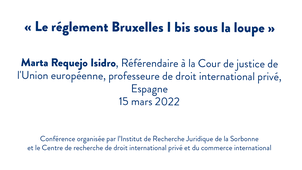 Le réglement Bruxelles I bis sous la loupe