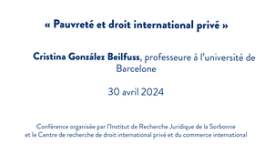 Pauvreté et droit international privé