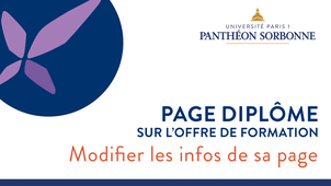 Comment mettre à jour une page diplôme avec Ametys
