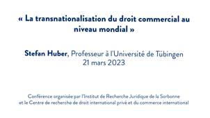 Stefan Huber de l'Université de Tübingen : 