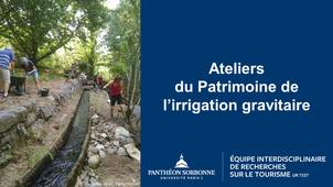 Atelier : « Droit des biens communs et droit d’existence des canaux d’irrigation traditionnelle » - Petit mot de conclusion : notre devoir est…, par Julia Ambrosio