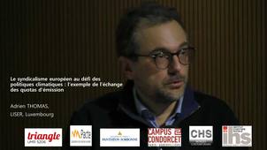 Le syndicalisme européen... Adrien Thomas