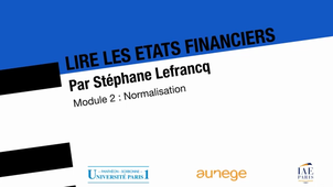 Lire les états financiers - Normalisation