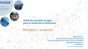 Utilité des données en ligne pour la recherche en économie
