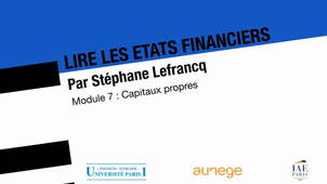 Lire les états financiers - Capitaux propres