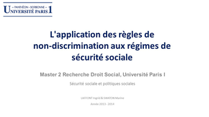 L'application des règles de non-discrimination aux régimes de sécurité sociale