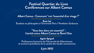 Festival Quartier du Livre : Conférences sur Albert Camus Albert Camus : Comment 