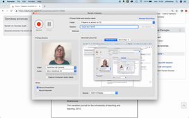Lancer un enregistrement avec Panopto (mac)
