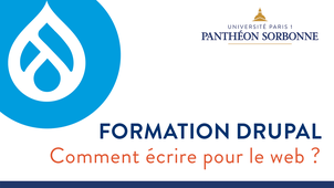 Formation DRUPAL - Comment écrire pour le web ?