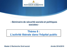 L’activité libérale dans l’hôpital public