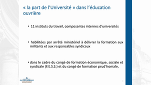 05/20 - OIT Regards croisés universitaires et syndicaux - Mme Maggi-Germain - Présentation de l’ISST