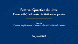 Festival Quartier du Livre: Essentiel(le) bell hooks : initiation à sa pensée