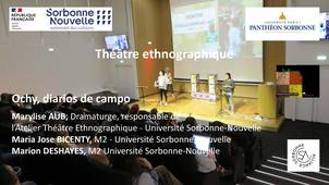 Théâtre ethnographique_Ochy, diarios de campo