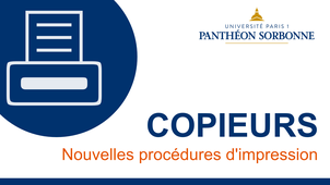 COPIEURS - Nouvelle procédure d'impression