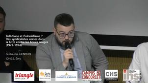 Pollutions et Colonialisme ?... Guillaume Genoud