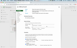 faire un cours en direct avec Panopto (mac)