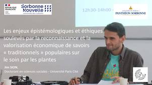 Les enjeux épistémologiques... Jim SION