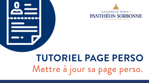 Comment mettre à jour sa page perso ?