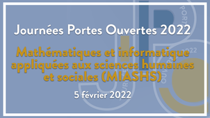 Journées Portes Ouvertes 2022 / Mathématique