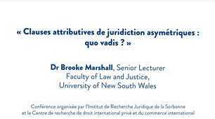Conférence de la Salle 102 : Brooke Marshall : 