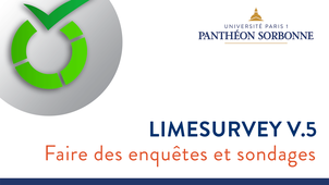 Formation LIMESURVEY version 5 (un outil pour faire des enquêtes et des sondages).