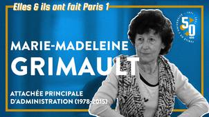 Entretien avec Marie-Madeleine Grimault