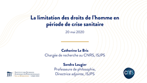 La limitation des droits de l'homme en période de crise sanitaire