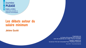 Les débats autour du salaire minimum