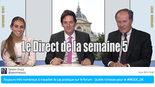 Mooc Sorbonne Droit - Le direct de la semaine 5