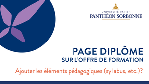 Comment mettre à jour les éléments pédagogiques (syllabus, etc.) sur une page diplôme avec Ametys ?