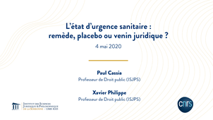 L'état d'urgence sanitaire : remède, placebo ou venin juridique ?