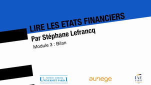 Lire les états financiers - Bilan