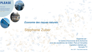 Economie des risques naturels