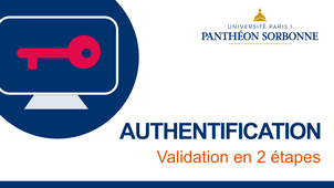 AUTHENTIFICATION - Validation en 2 étapes