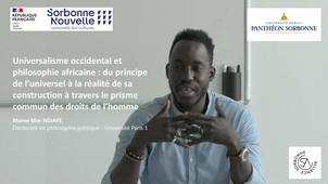 Universalisme occidental et philosophie africaine... Mame Mor NDIAYE