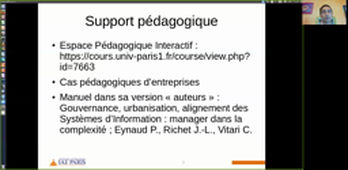 Introduction cours Management des Systèmes d'Information du programme MAE à l'IAE de Paris 