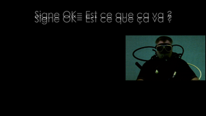 Plongée - Communiquer - Le signe OK
