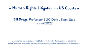 Human Rights Litigation in US Courts