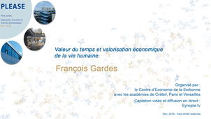 Valeur du temps et valorisation économique de la vie humaine
