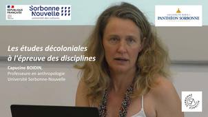 Les études décoloniales... Capucine BOIDIN