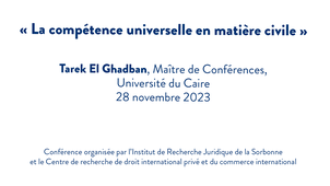 La compétence universelle en matière civile