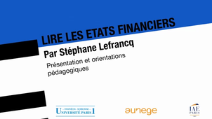 Lire les états financiers - Présentation