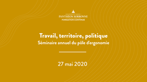 Séminaire d'ergonomie 2020 : 